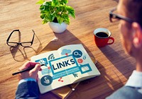 Link Network Hyperlink Internet Backlinks Online Concept