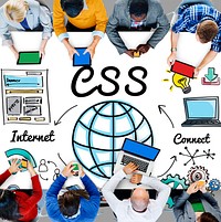 CSS Web Online Technology Web Design Concept