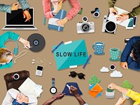 Hipster Slow Life Hobbies Leisure Concept