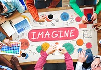 Imagine Imagination Expect Creative Icons Concept