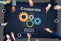 Cooperate Collaboration Team Cog Technology Concept