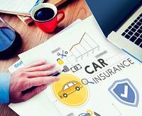 Car Insurance Policies Safety Coverage Concept