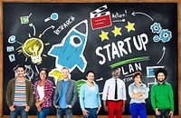 Start Up Business Launch Success Students Education Concept