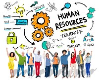 Human Resources Employment Teamwork People Celebration Success Concept