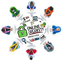 Online Security Protection Internet Safety Online Technology Concept