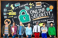 Online Security Protection Internet Safety Student Education Concept