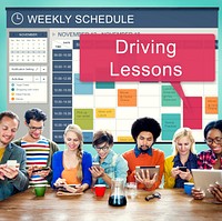 Driving Lessons Test Examination License Teaching Concept
