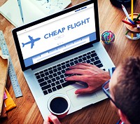 Cheap Flight Offer Traveling Website Concept