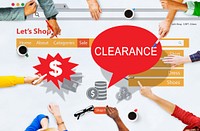 Discount Clearance Hot Price Promotion Concept