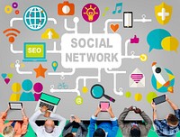 Social Network Internet Online Society Connecting Social Media Concept