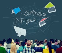 Computer Network Web Sketch Connection Concept