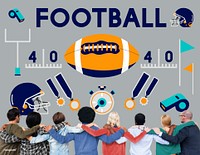 Football Game Ball Play Sports Graphics Concept