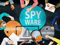 Spyware Hacking Phishing Malware Virus Concept