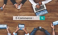 E-commerce Business Connecting Data Email Concept