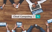 Cloud Computing Data Digtial Information Concept