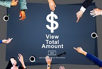 View Total Amount Accountant Balance Record Concept