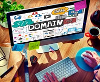 Domain Layout Address Share Content Concept