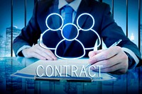Contract Team Leadership Partnership Concept