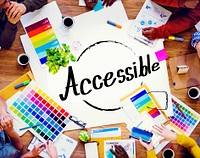 Accessible Approchable Attainable Available Business Concept