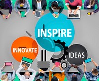 Inspire Ideas Innovate Imagination Inspiration Concept