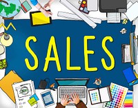 Sales Selling Accounting Income Money Concept