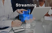 Streaming Internet Media Technology Data Concept