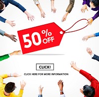 Discount Online Shopping Commercial Click Concept