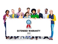 Extended Warranty Guaranteed Quality Safety Service Concept