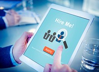 Hire Me! Application Job Employment Recruitment Concept
