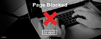 Page Blocked Problems Error Forbidden Concept