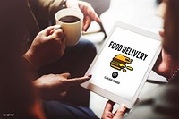 Food Delivery Fast Food Unhealthy Obesity Concept