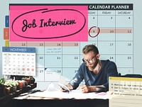 Job Interview Recruitment Human Resources Schedule Concept