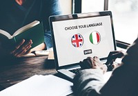 Language Dictionary English Italian Concept