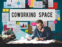 Coworking Space Community Business Start-up Concept