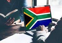 South Africa Flag Patriotism South African Pride Unity Concept