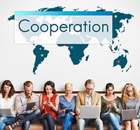 Cooperation Global Connection Management Icon