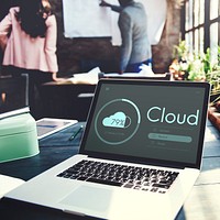 Cloud Computing Storage Data Share Concept