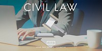 Civil Law Court Judge Justice Legal Fairness Gavel Concept