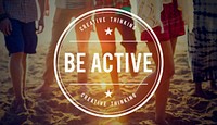 Be Active Energetic Action Exotic Fitness Concept