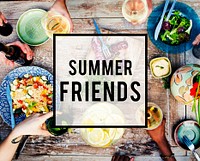 Summer Friends Beach Friendship Holiday Vacation Concept