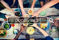 Good Vibes Positive Feelings Summer Concept