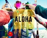 Aloha Cheerful Holiday Happiness Concept