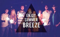 Enjoy Summer Breeze Friendship Beach Vacation Concept