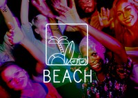 Summer Beach Sea Coast Graphics Concept