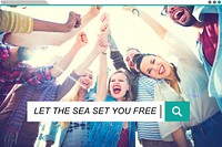 Sea Free Summer Leisure Friendship Holiday Vacation Concept
