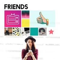 Friends Community Connection Partnership Unity Concept