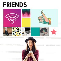 Friends Community Connection Partnership Unity Concept
