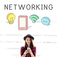 Internet Networking Connection Communication Icon Concept