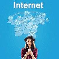 Social Network Internet Connection Technology Concept