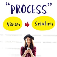 Process Strategy Success Vision Solution Graphic Concept
